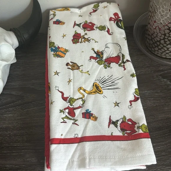 The grinch set of 3 kitchen towels - Picture 2 of 3